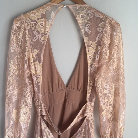For Love & Lemons Modern Love Dress Rose Gold Large - Picture 8 of 16